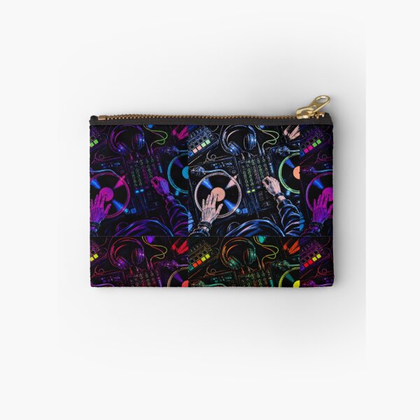 Item preview, Cyberpunk Neon Techno DJ Vinyl Mix Pop Art designed and sold by LazyDayzCo.
