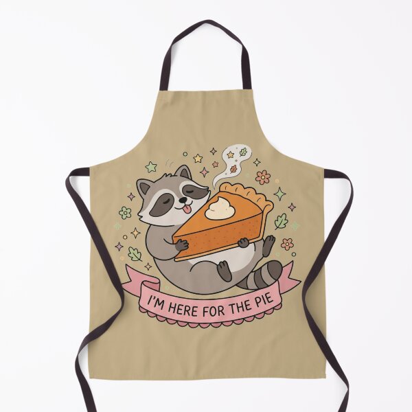 Item preview, Im Here For The Pie Cute Raccoon Pumpkin Pie Art designed and sold by Fine-Arts-Lab.