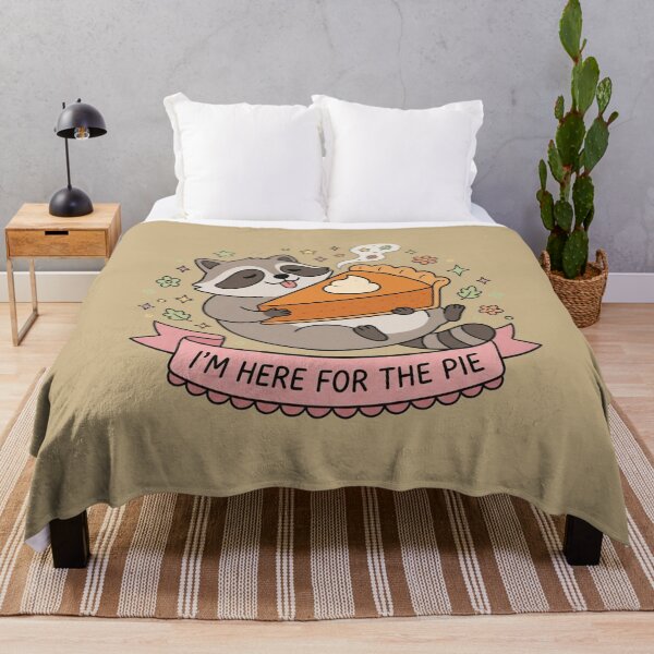 Item preview, Im Here For The Pie Cute Raccoon Pumpkin Pie Art designed and sold by Fine-Arts-Lab.