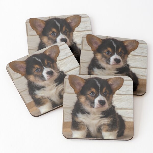Item preview, Adorable Tricolor Corgi Puppy Close Up designed and sold by VanGaldo.
