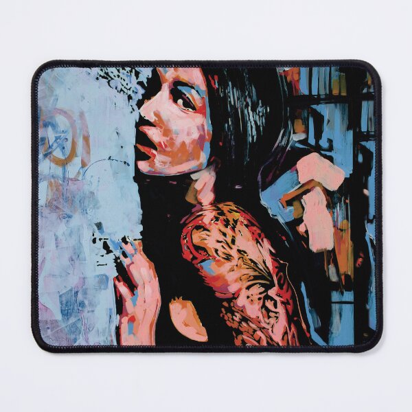 Item preview, Handmade Acrylic Tattooed Girl Portrait - Urban Muse designed and sold by supernikol.