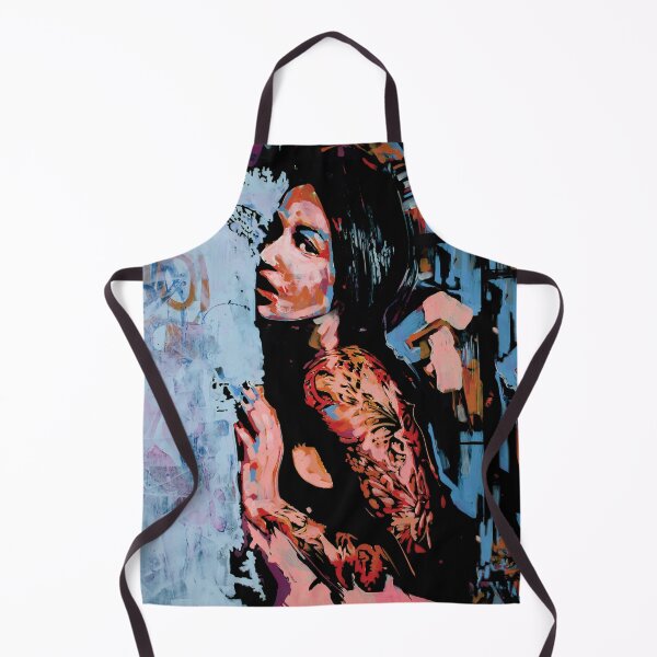 Item preview, Handmade Acrylic Tattooed Girl Portrait - Urban Muse designed and sold by supernikol.
