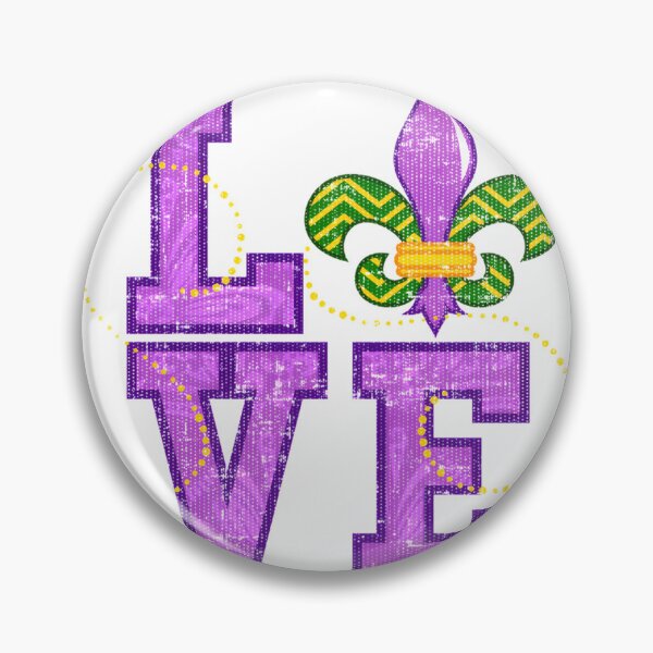 Item preview, I Love Mardi Gras New Orleans Design - Perfect Gift for Women Celebrating Carnival designed and sold by Nishant Turekar.