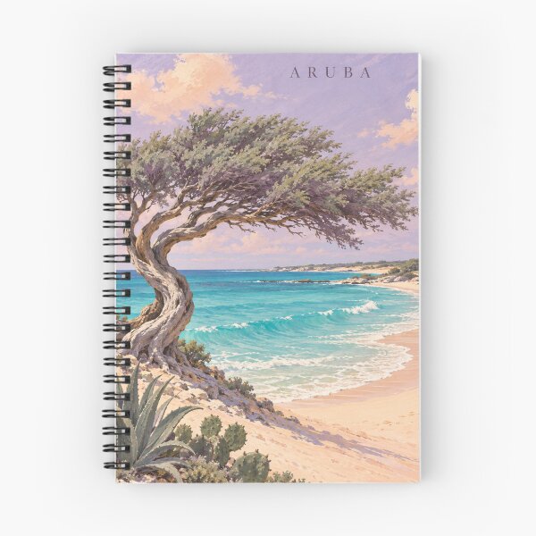 Item preview, Aruba Vintage Beach Art – Divi Divi Tree Caribbean Paradise designed and sold by Eclipse 3699.