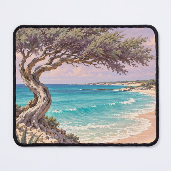 Item preview, Aruba Vintage Beach Art – Divi Divi Tree Caribbean Paradise designed and sold by Eclipse 3699.
