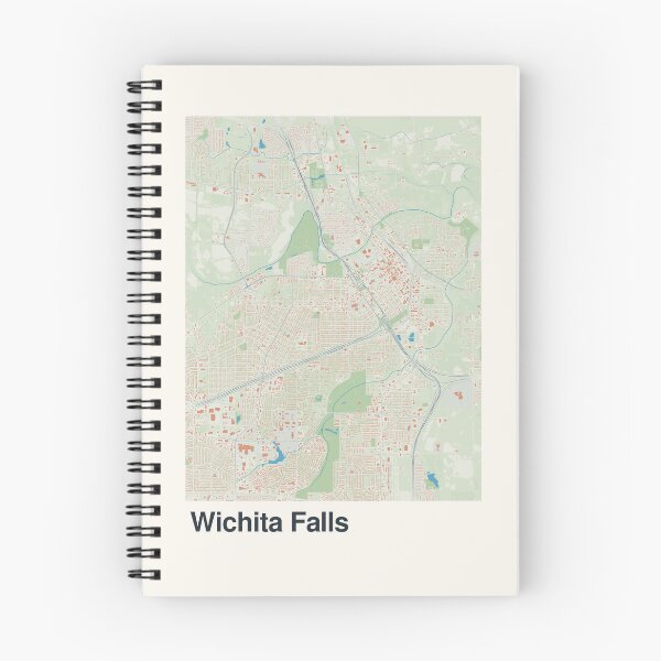 Artikelvorschau, Minimalistische Kartenkunst von Wichita Falls entworfen und verkauft von MapsNerd.