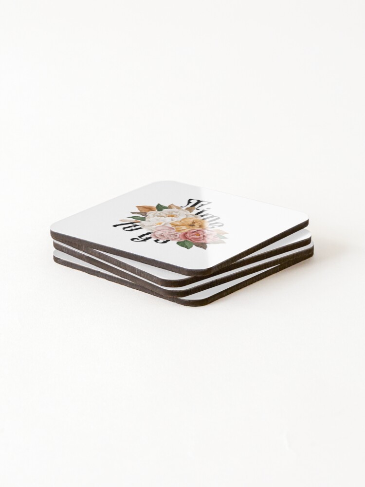 Thumbnail 4 of 5, Coasters (Set of 4), Hidden Messages: Time To Go designed and sold by RLCMoney.