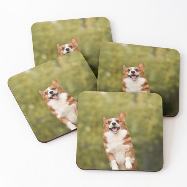 Item preview, Energetic Corgi Dog Leaping Outdoors Happily designed and sold by VanGaldo.