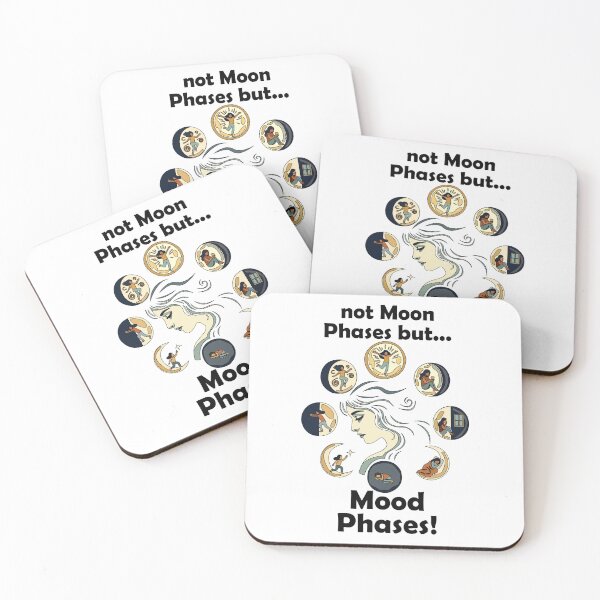Item preview, Funny Mood Phases Not Moon Phases designed and sold by Nisha Prabhu.