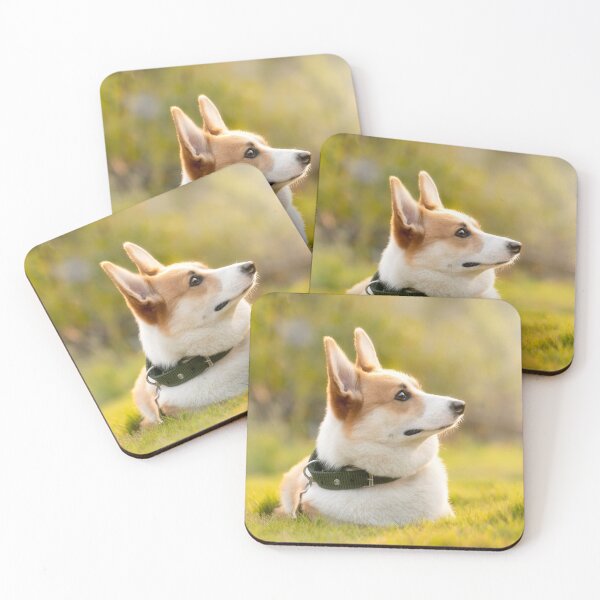 Item preview, Happy Welsh Corgi in Golden Sunlight designed and sold by VanGaldo.