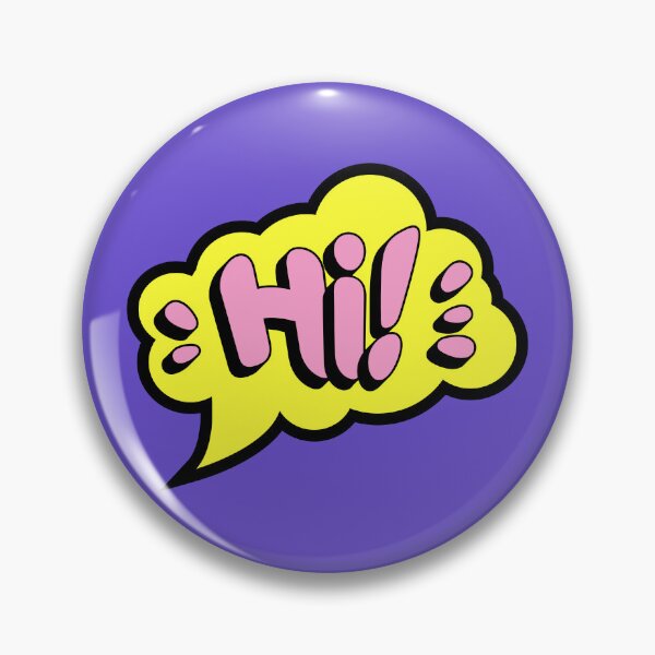 Item preview, Hi Pop Art Seech Bubble - Cute Retro Greeting designed and sold by PixellaneArt.