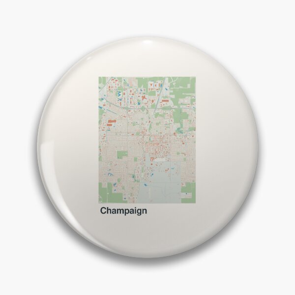 Item preview, Champaign Minimalistic Map Art designed and sold by MapsNerd.