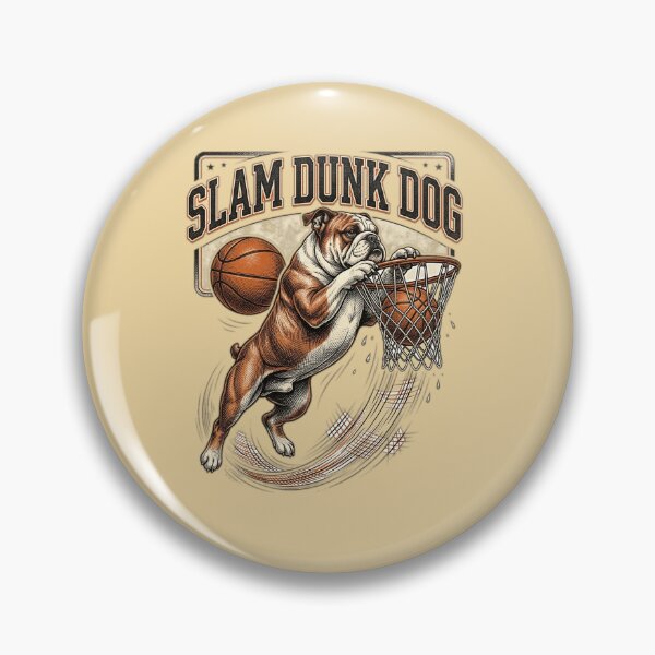 Item preview, Slam Dunk Dog Funny Basketball Dog designed and sold by bluel_evin.