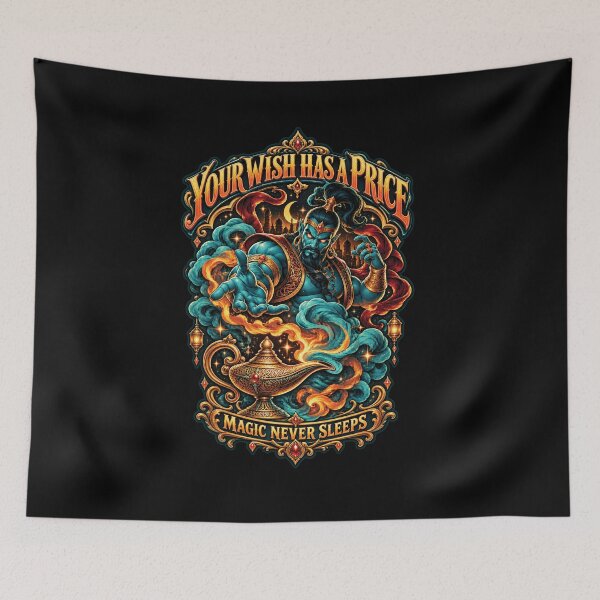 Item preview, Your Wish Has A Price Magic Genie Art designed and sold by M. Mamdouh Artworks.