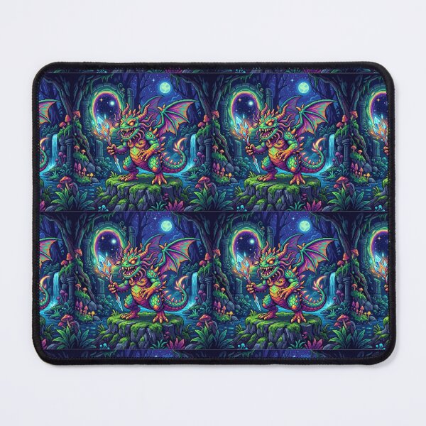 Item preview, Pixel Art Dragon in a Magical Fantasy Dungeon designed and sold by EchoWave11.