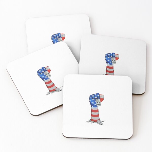Item preview, American Flag Raised Fist Veteran designed and sold by calicito.
