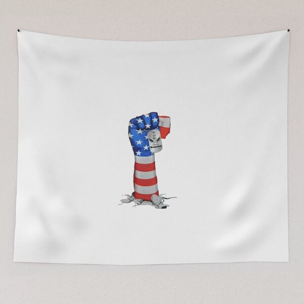 Item preview, American Flag Raised Fist Veteran designed and sold by calicito.