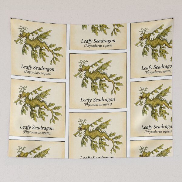 Item preview, Leafy Seadragon Vintage Naturalist Illustration Art designed and sold by KenworksDigital.
