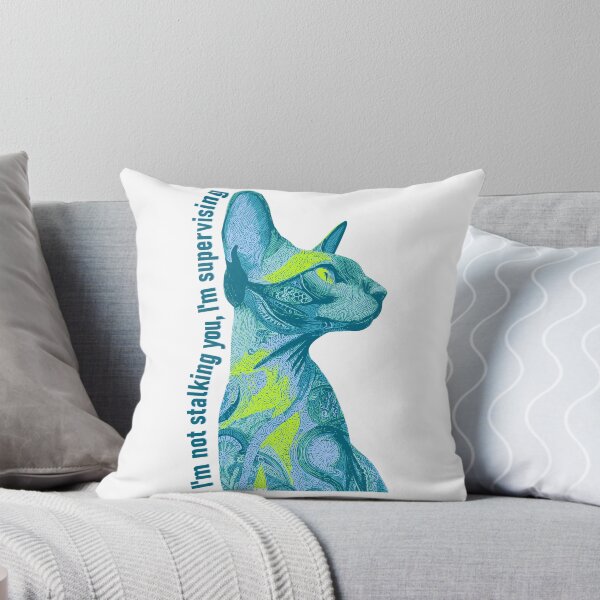 Item preview, I'm Not Stalking, I'm Supervising - Boho Oriental Shorthair Cat designed and sold by LZenDesigns.