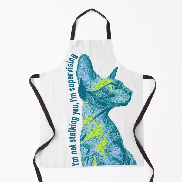 Item preview, I'm Not Stalking, I'm Supervising - Boho Oriental Shorthair Cat designed and sold by LZenDesigns.