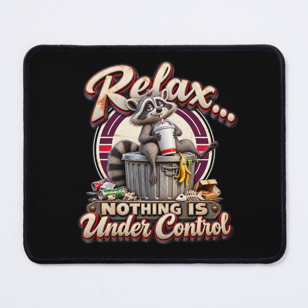 Item preview, Relax Nothing Is Under Control Funny Raccoon Humor designed and sold by Wilcox PhotoArt.