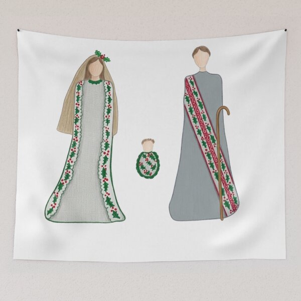Item preview, Mistletoe Holiday Nativity Family designed and sold by Liberarteprint.