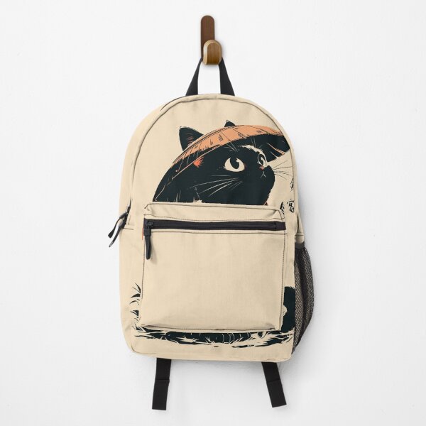 Item preview, Japanese Straw Hat Black Cat Ronin Vintage designed and sold by mustbewhy.