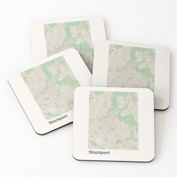 Item preview, Stockport Minimalistic Map Art designed and sold by MapsNerd.