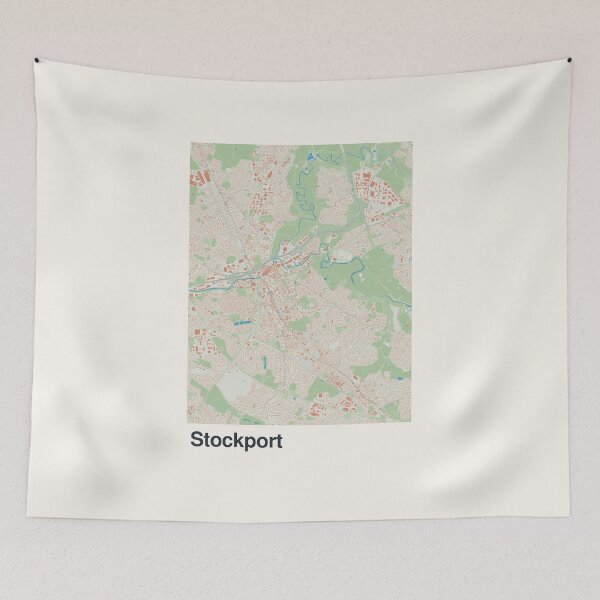 Item preview, Stockport Minimalistic Map Art designed and sold by MapsNerd.