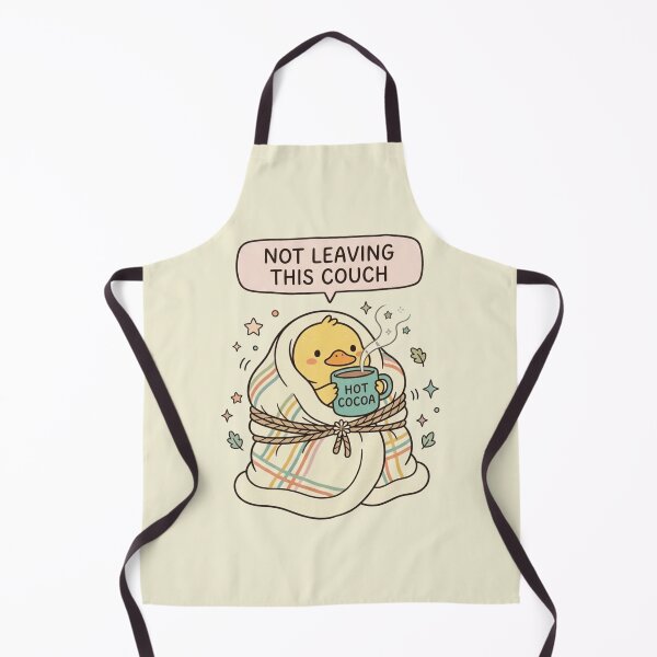Item preview, Not Leaving This Couch Cute Duck Blanket Art designed and sold by Fine-Arts-Lab.