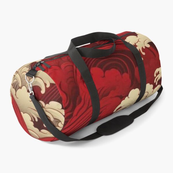 Item preview, Japanese Red Sea Waves Pattern — Vintage Oriental Wave Art designed and sold by LYAN-STORE.