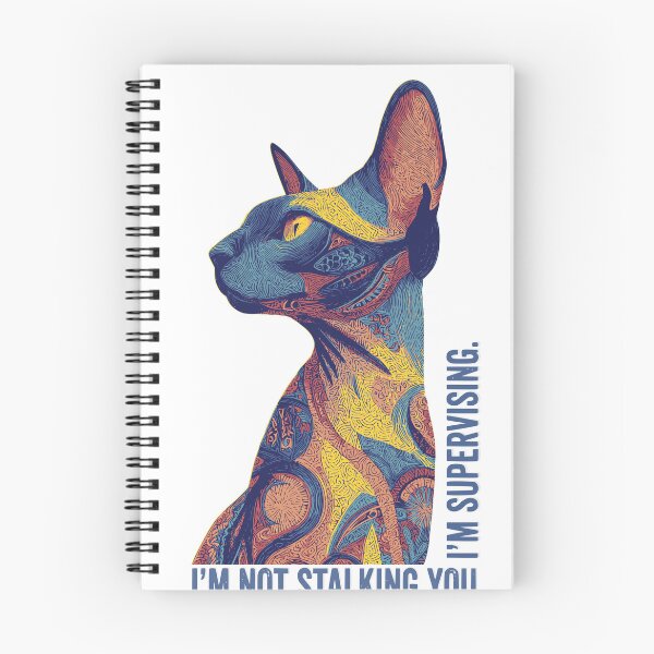 Item preview, I'm Not Stalking, I'm Supervising - Funny Oriental Shorthair Cat designed and sold by LZenDesigns.