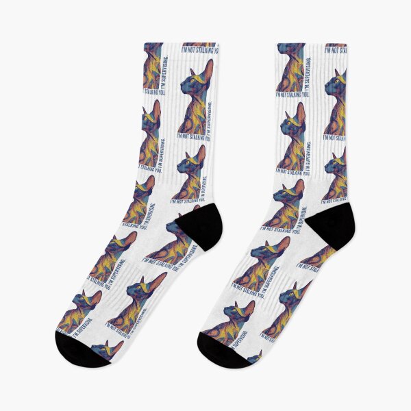 Item preview, I'm Not Stalking, I'm Supervising - Funny Oriental Shorthair Cat designed and sold by LZenDesigns.