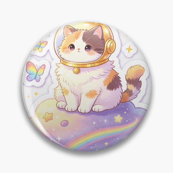 Item preview, Copper cat on the cloud star designed and sold by pin-upgirls9.