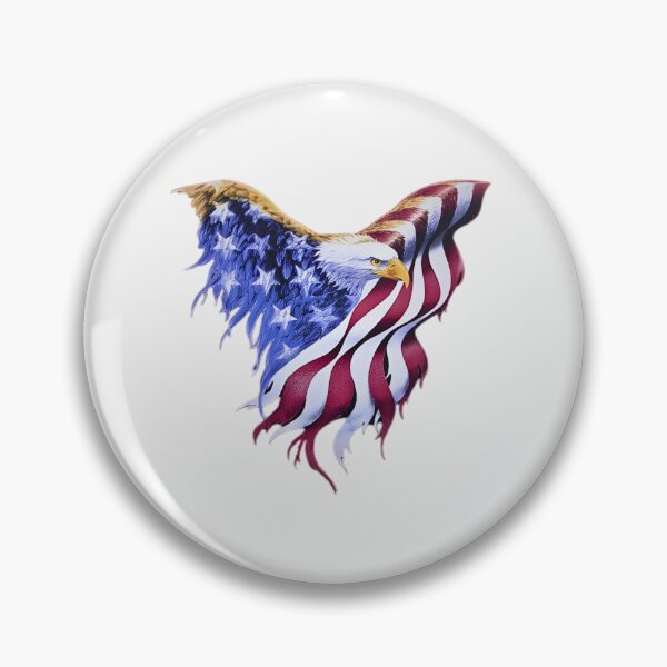 Item preview, American Flag Waving Eagle Wings designed and sold by calicito.
