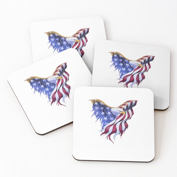 Item preview, American Flag Waving Eagle Wings designed and sold by calicito.