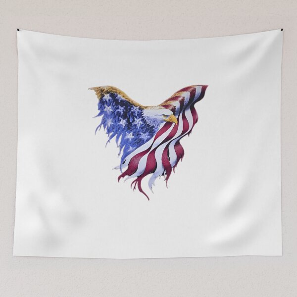 Item preview, American Flag Waving Eagle Wings designed and sold by calicito.