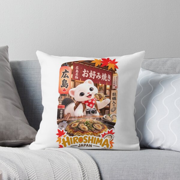 Item preview, Hiroshima Oyster Okonomiyaki with Mofu – Japanese Food Travel Sticker designed and sold by aoisora-kiki55.