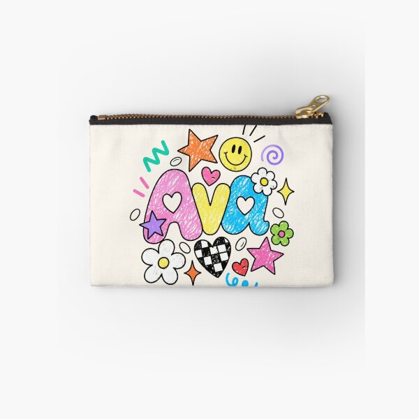 Item preview, Ava Colorful Doodle Name Art – Cute Retro Crayon Style designed and sold by looplandger.