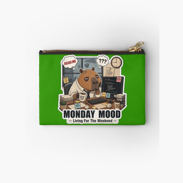 Item preview, Monday Mood Office Capybara Funny Work Humor designed and sold by Créative touche .