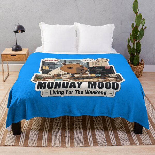 Item preview, Monday Mood Office Capybara Funny Work Humor designed and sold by Créative touche .