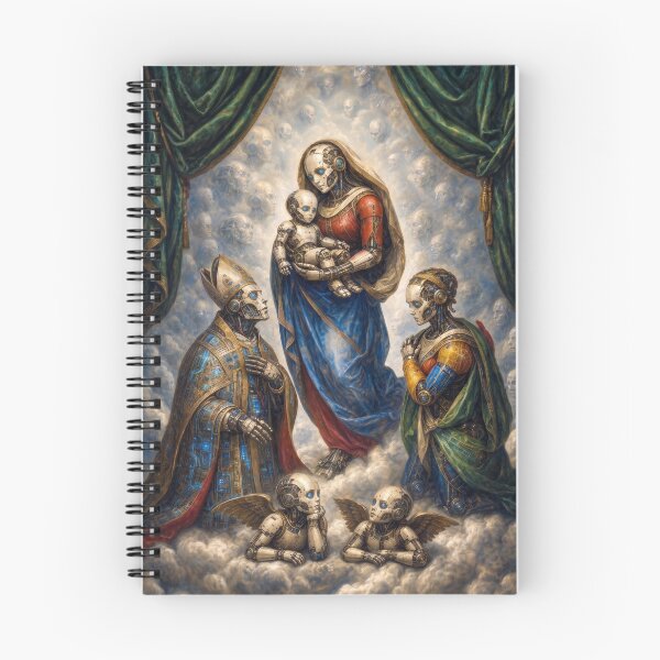 Item preview, The Sistine Cyborg Madonna — Cyber Renaissance Fine Art Poster designed and sold by DMarquiseArt.