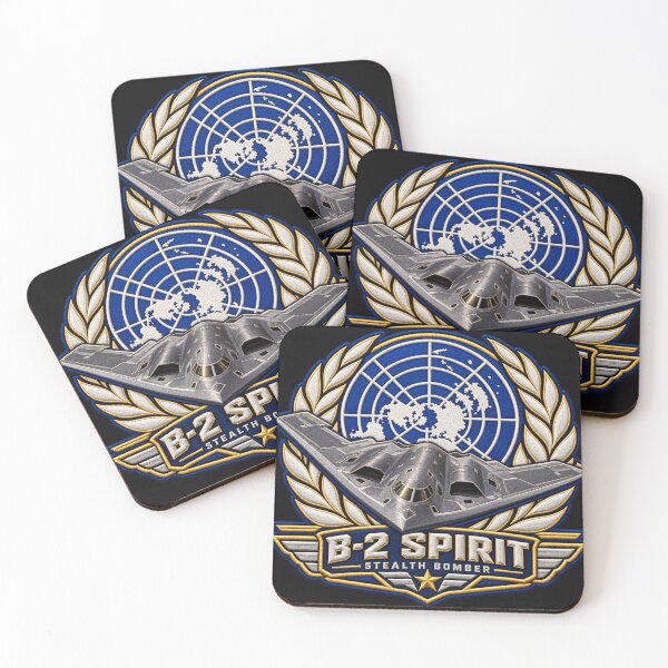 Item preview, B-2 Spirit Stealth Bomber Embroidered Aviation Crest with World Globe Emblem designed and sold by Emoji Emblems.
