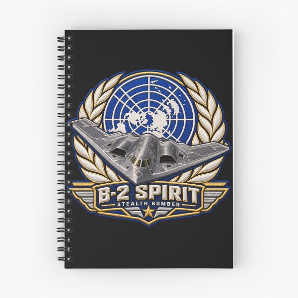 Item preview, B-2 Spirit Stealth Bomber Embroidered Aviation Crest with World Globe Emblem designed and sold by Emoji Emblems.