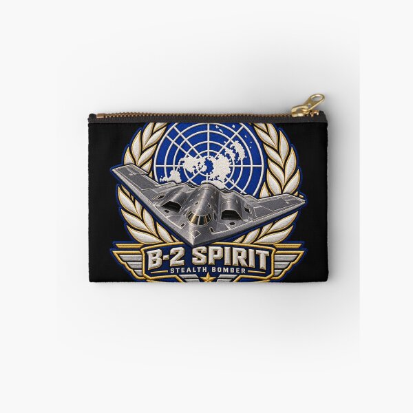 Item preview, B-2 Spirit Stealth Bomber Embroidered Aviation Crest with World Globe Emblem designed and sold by Emoji Emblems.