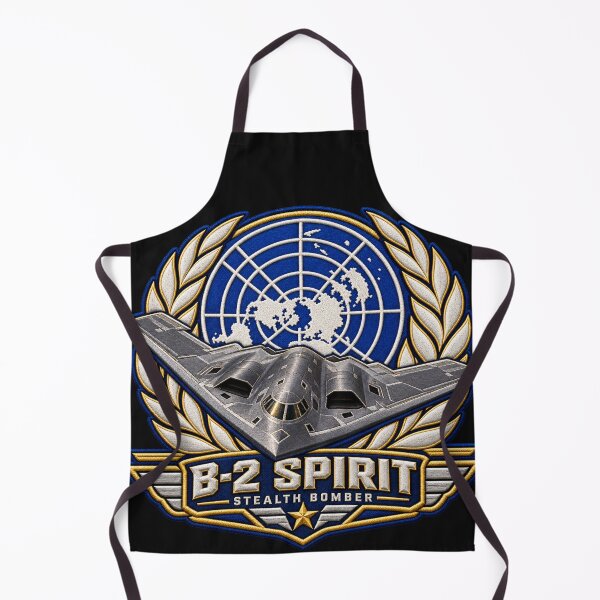 Item preview, B-2 Spirit Stealth Bomber Embroidered Aviation Crest with World Globe Emblem designed and sold by Emoji Emblems.