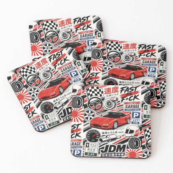 Item preview, Retro Japanese NSX Racing Garage Art designed and sold by Arslyarts.