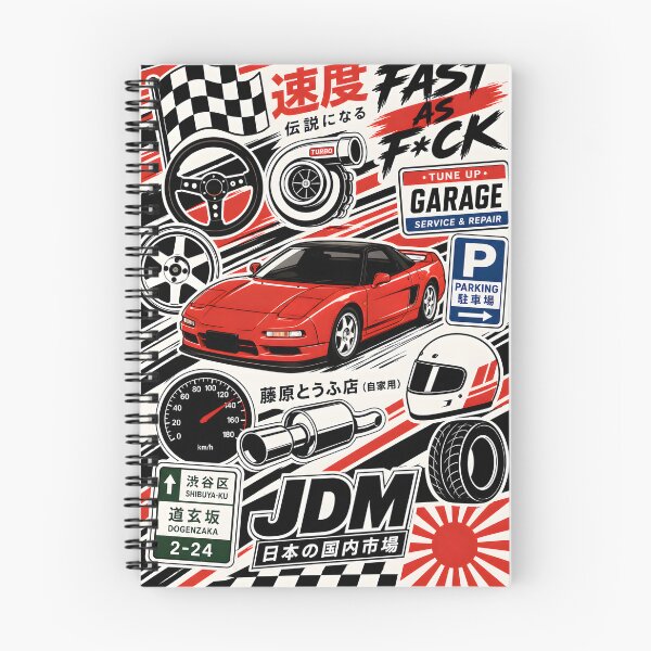 Item preview, Retro Japanese NSX Racing Garage Art designed and sold by Arslyarts.