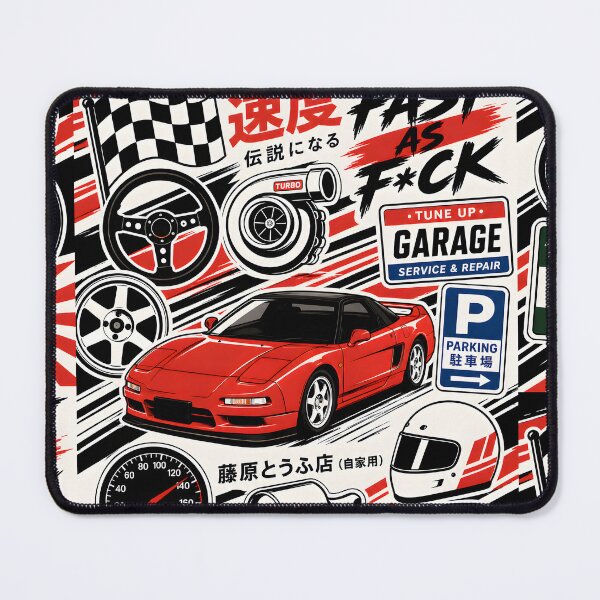 Item preview, Retro Japanese NSX Racing Garage Art designed and sold by Arslyarts.