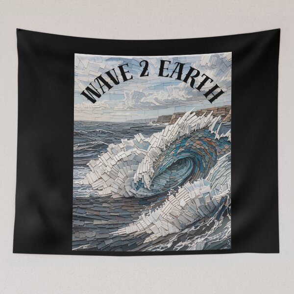 Item preview, WAVE TO EARTH — Minimalist Indie Rock Music Aesthetic Design designed and sold by JeraiffsonCorner .